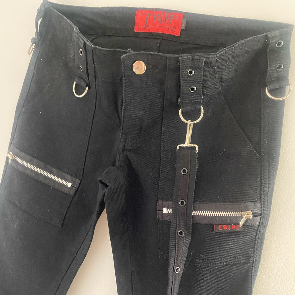 Tripp NYC Y2K NWOT Skinny Strapped Pants sz 5 - Picture 2 of 7